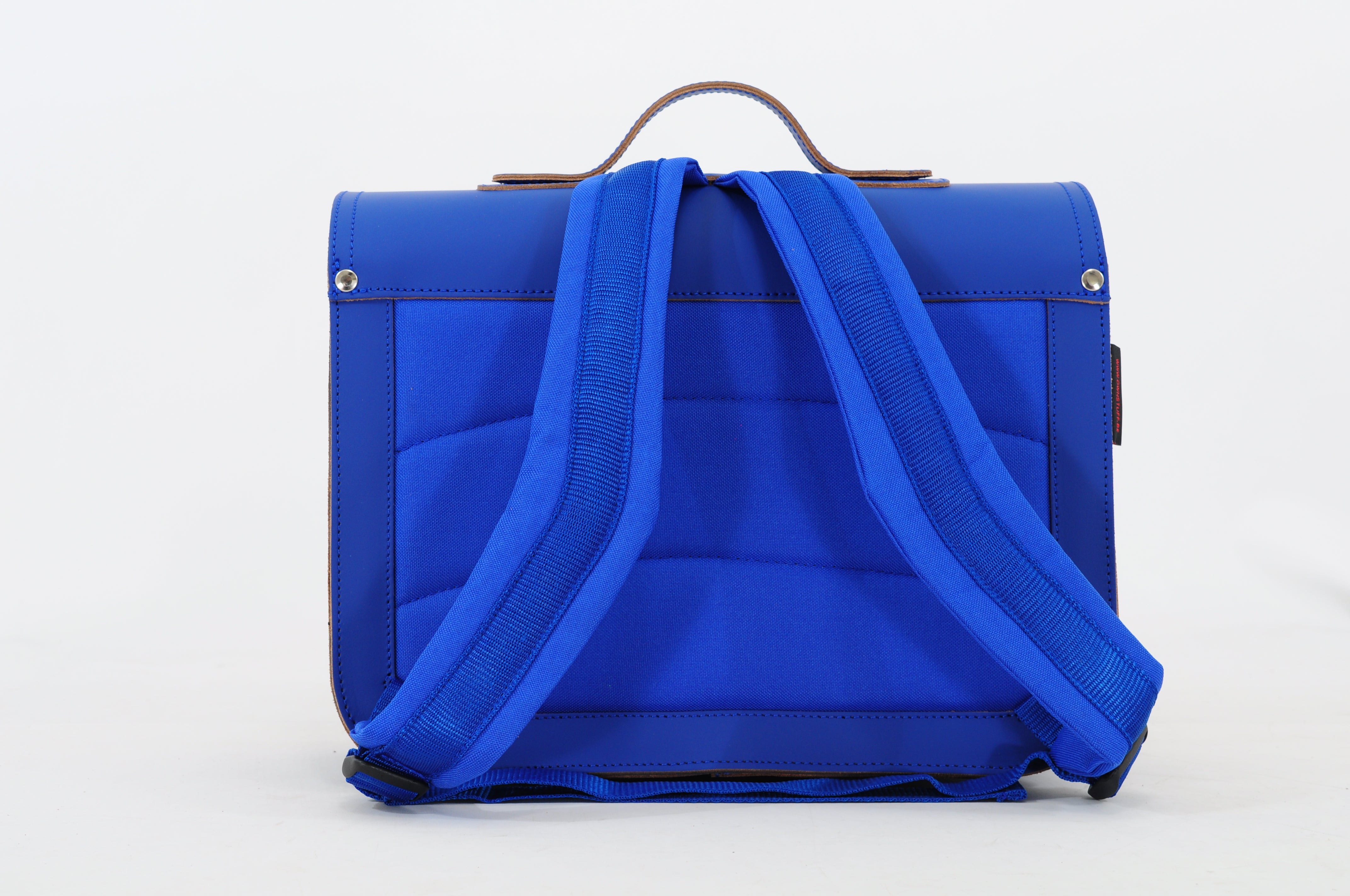 Own Stuff Lederen Boekentas Lagere school - 38x30x17cm - Cobalt