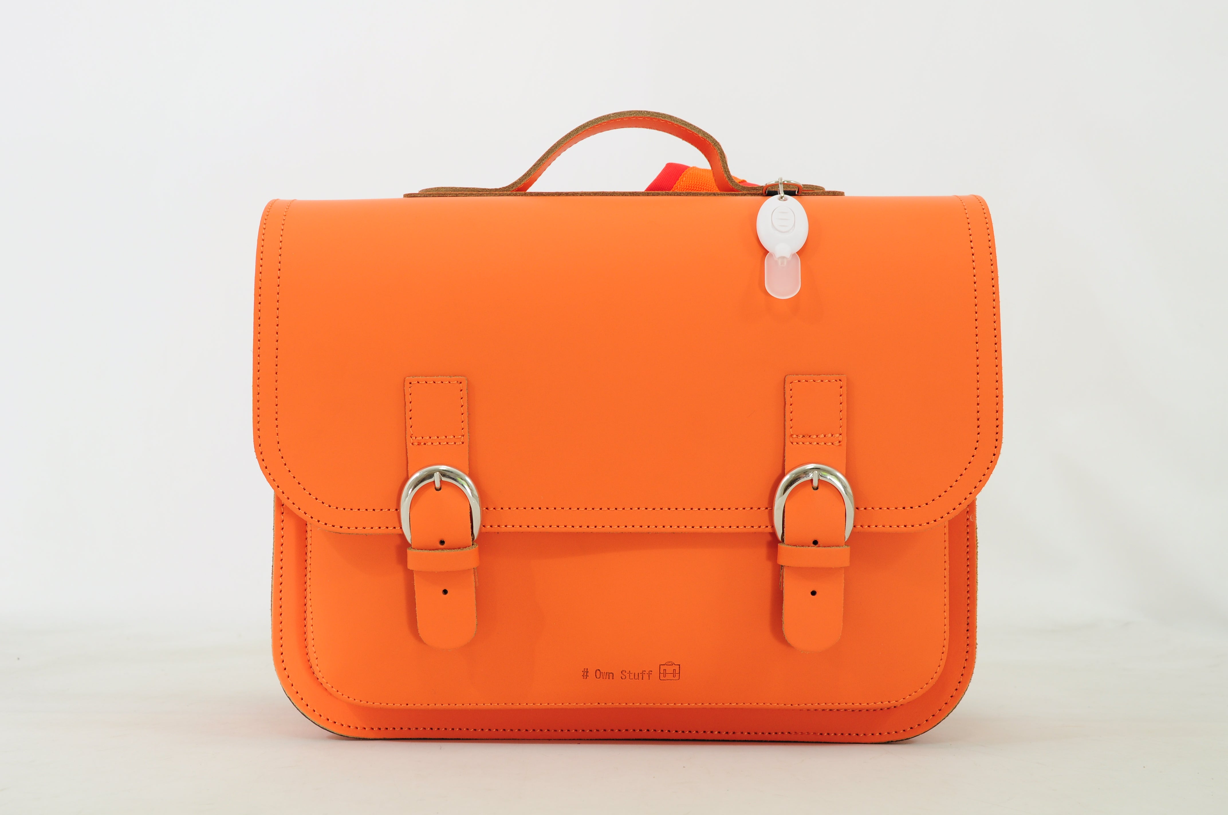 Own Stuff Lederen Boekentas Lagere school - 38x30x17cm - Orange