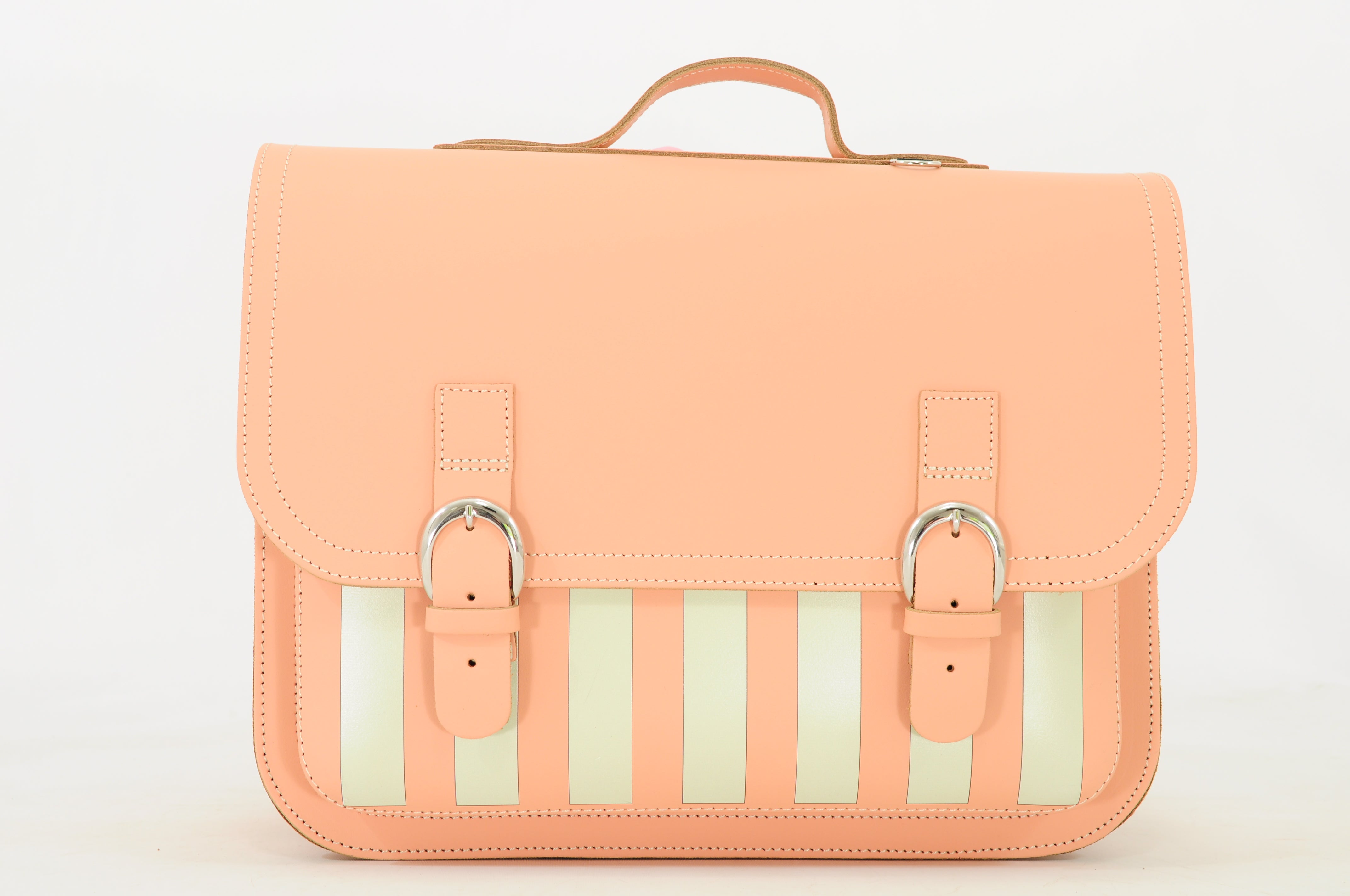 Own Stuff Lederen Boekentas Lagere school - 38x30x17cm - Beach Peach