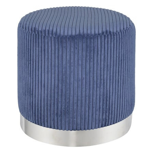 Atmosphera Sevi Pouf - Bouclé - White