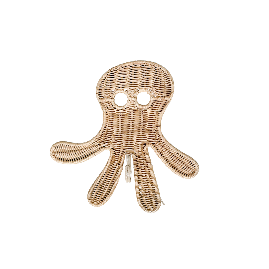 Oswald de Octopus Rattan Wandhaak Medium (pré-commande)
