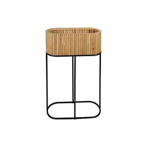 Cosy & Trendy Knock Down Houten Bloembak/Plantenbak - 50x20xH75cm - Naturel