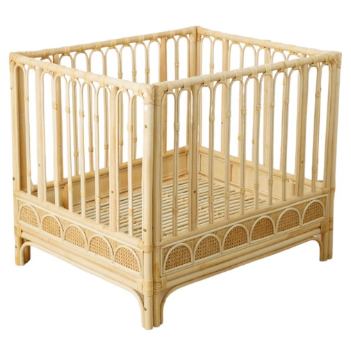 Luna Rattan BabyPark avec Holder mobile (précommande)