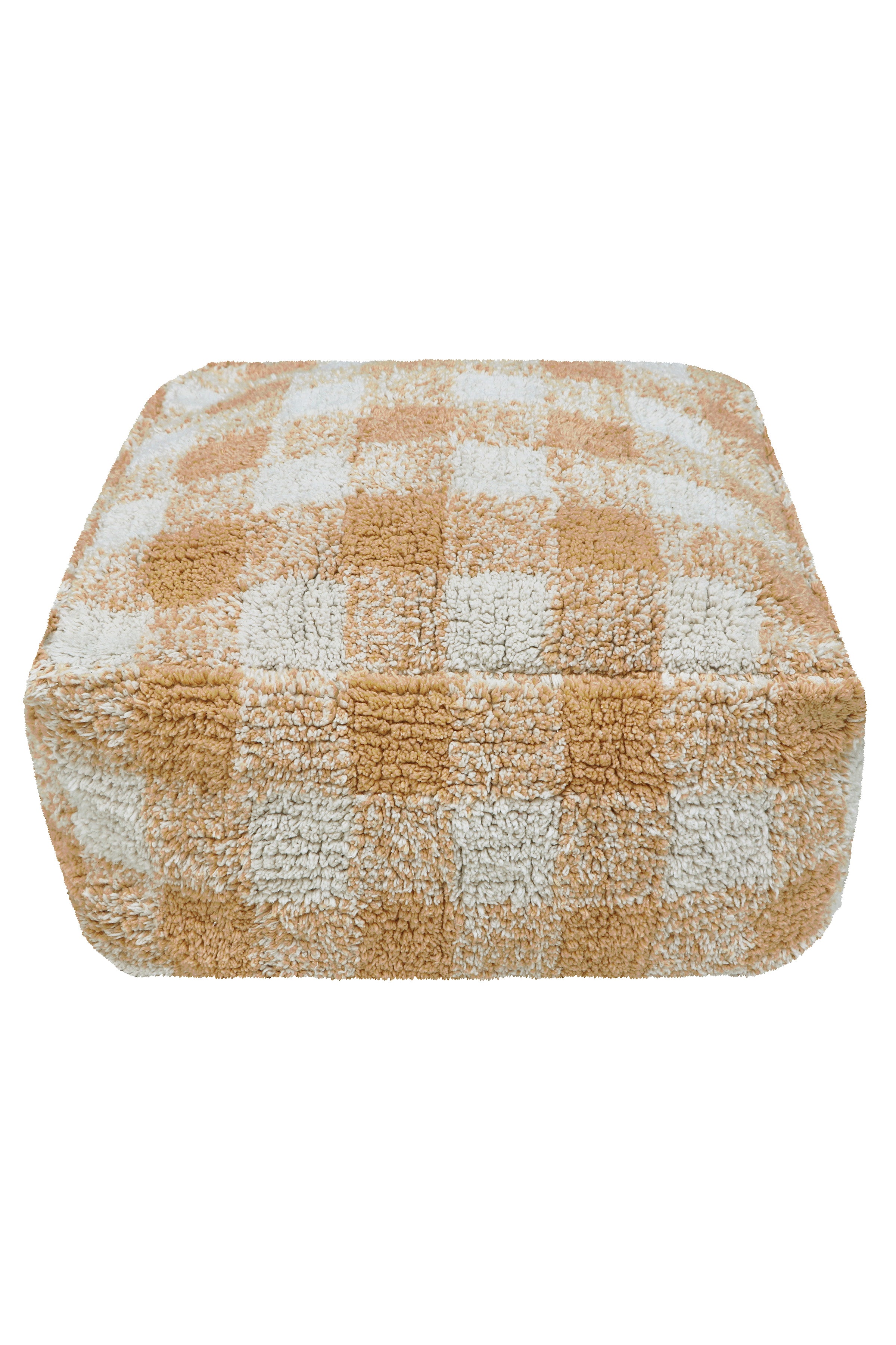 Lorena Canals Wasbare poef - Vichy Honey - 20x40x40cm