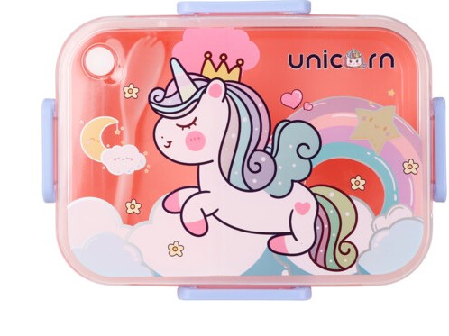 Yumbox Panino Bentobox 4 Fächer – 22 x 15 x 5 cm – Salbeigrün/Dschungel-Tablett