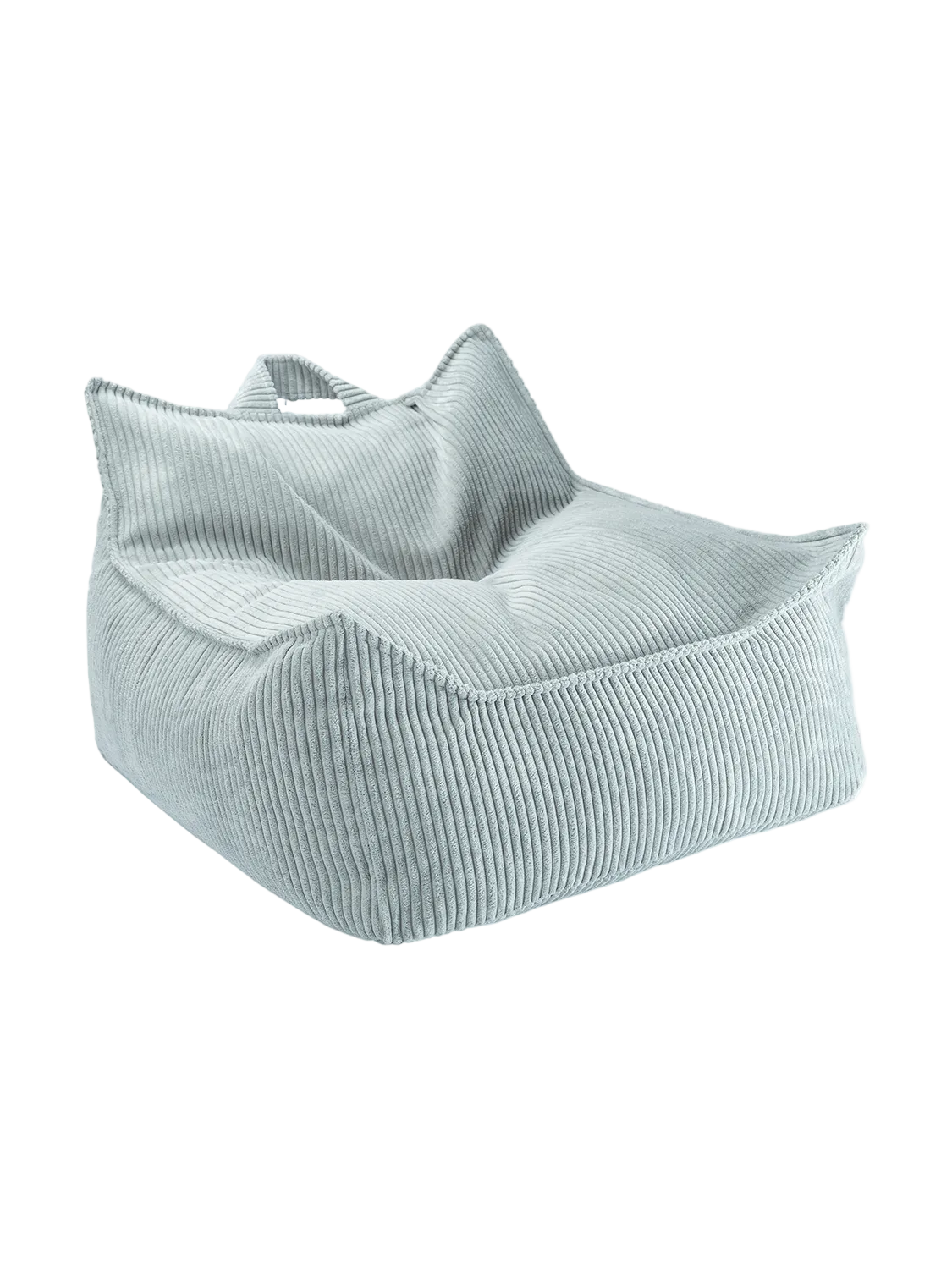 Wigiwama Corduroy Beanbag Chair / Zitzak - 80x70x50cm - Peppermint Green