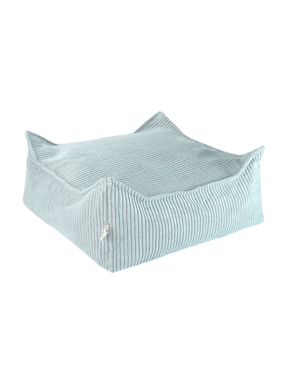 Wigiwama Corduroy Square Ottoman / Poef - 80x70x50cm - Peppermint Green