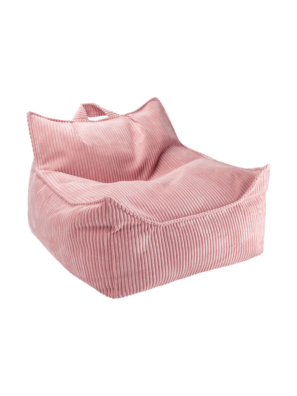 Wigiwama Corduroy Beanbag Chair / Zitzak - 80x70x50cm - Pink Mousse