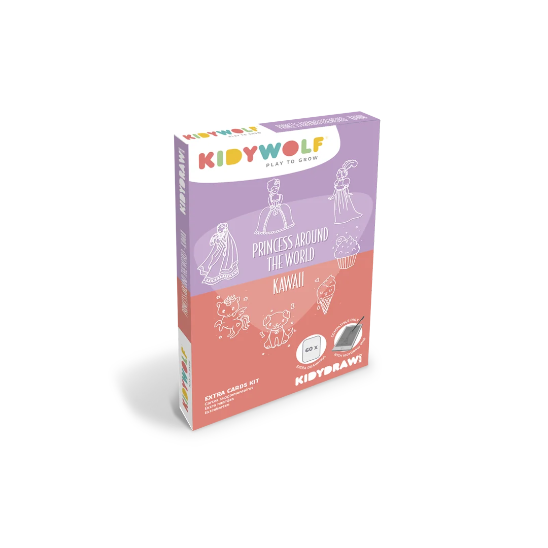 Kidywolf Kidydraw Mini Refill - Galaxy & Dinosaurs - 60 extra cards