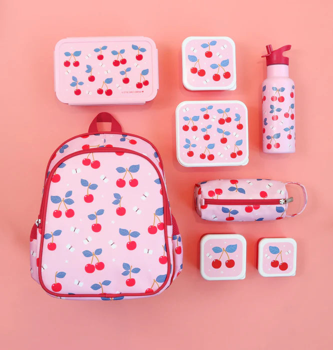 Eine kleine schöne Firma Back to School Set - Trinkflasche XL Edelstahl/Bentobox - Freude