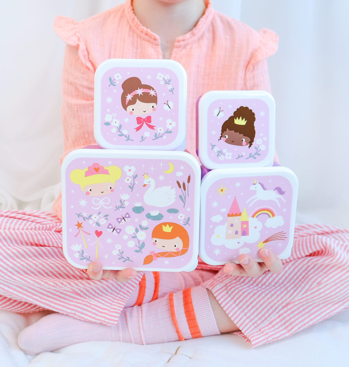 Eine kleine schöne Firma Back to School Set - Trinkflasche XL Edelstahl/Bentobox - Freude