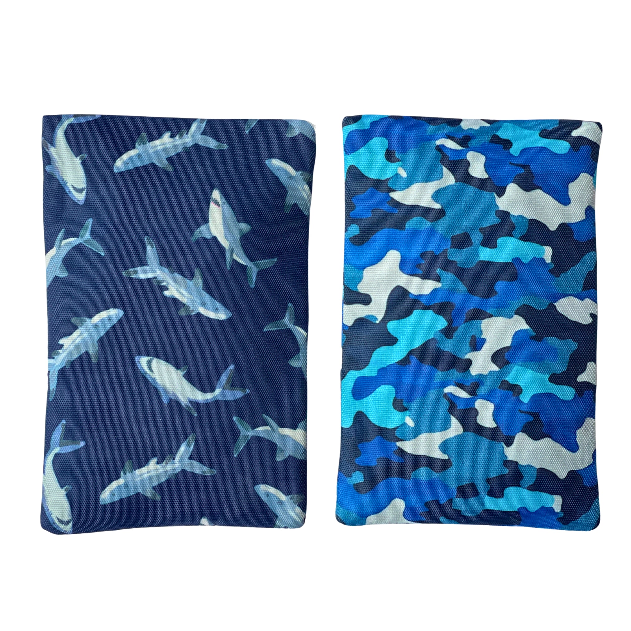 Yumbox Gel Ice Packs/Cooling Elements - Set of 2 pieces - 18x10x0.6cm - Poppies & Blue Flowers