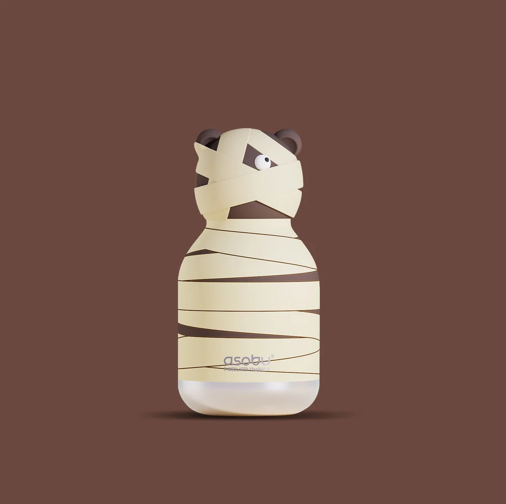 Asobu Thermo Drinkfles Spookie Maxi Mummified Bear - 600ml - Bruin