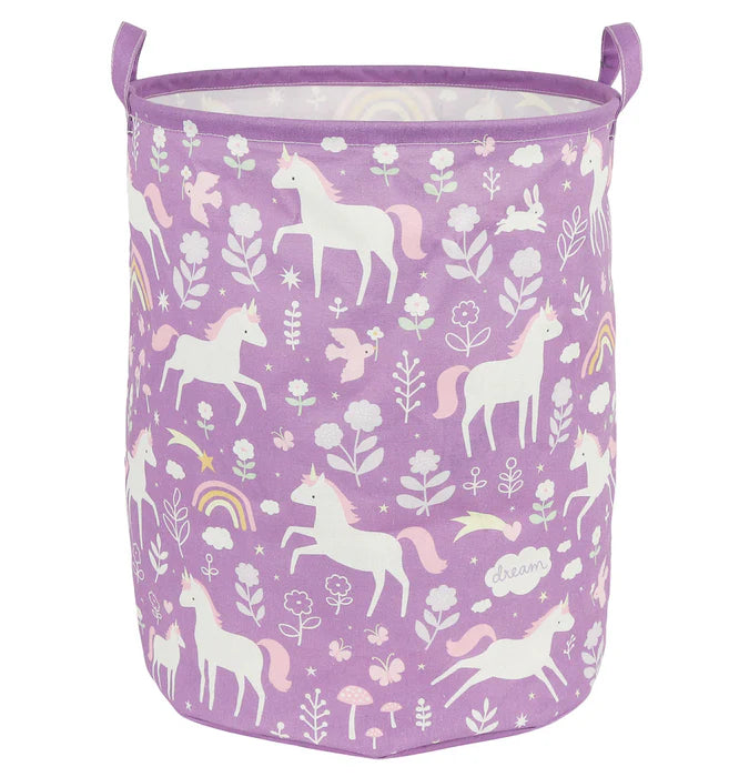 A Little Lovely Company Opbergmand/Speelgoedmand kinderkamer - Unicorn Dreams