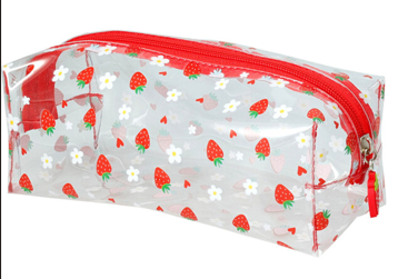 Home & Styling Pennenzak / Pennenetui - 20x8cm - Aardbeien