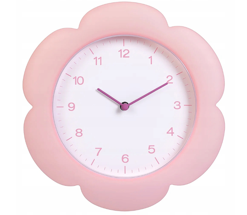 Home & Styling Clock - Flower Wall Clock - Ø23cm - Pink