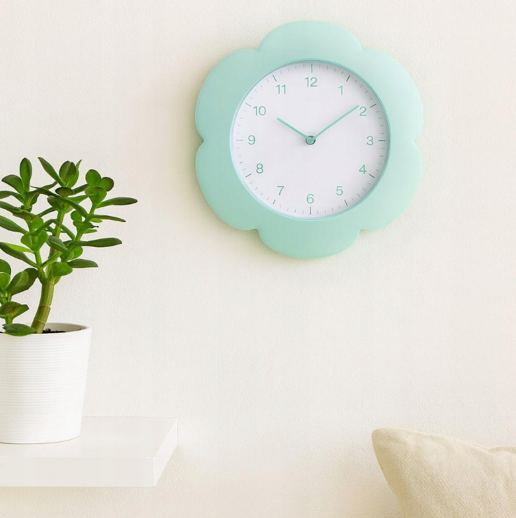 Home & Styling Clock - Flower wall clock - Ø23cm - Lilac