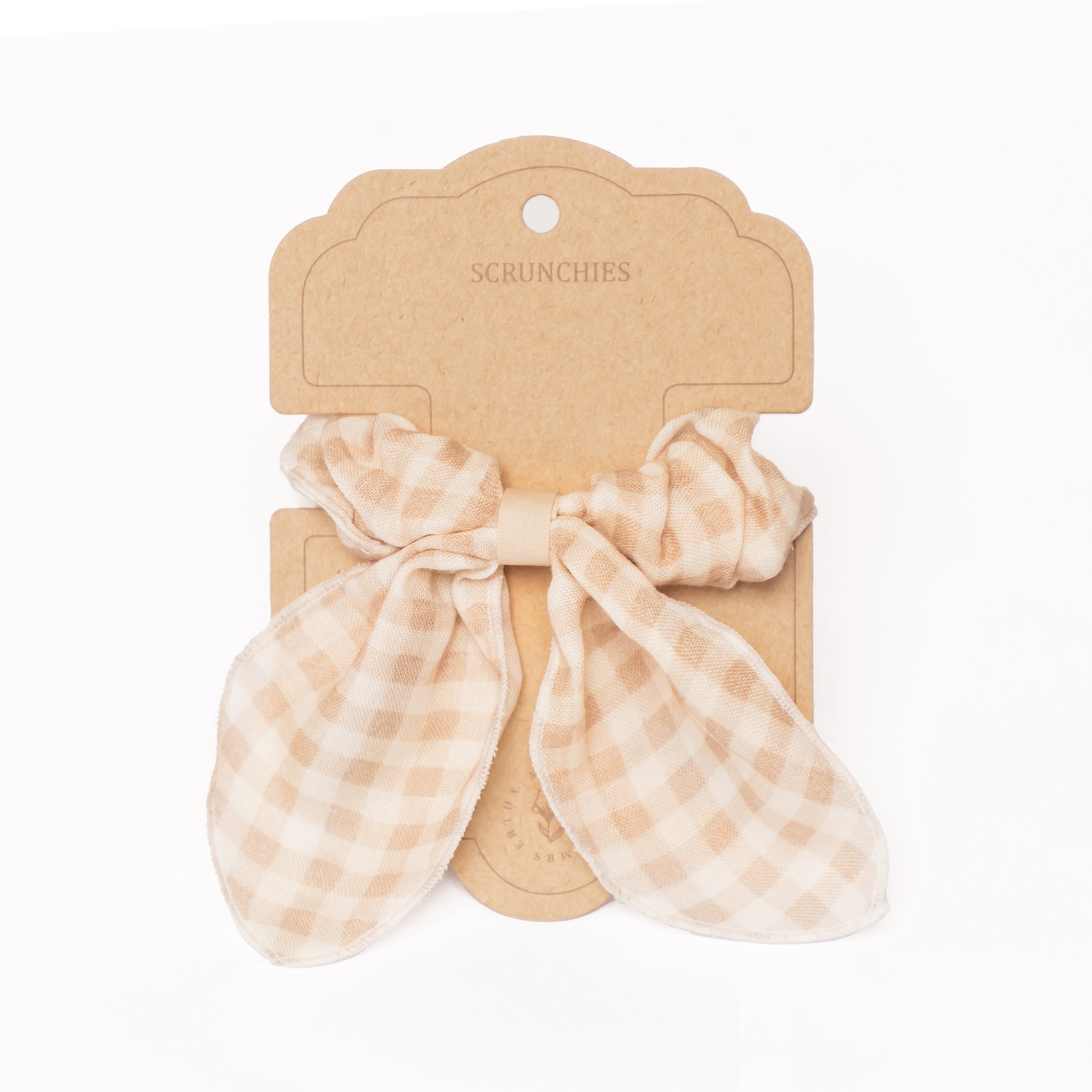 Mrs Ertha Scrunchies met strik - Soft Squares