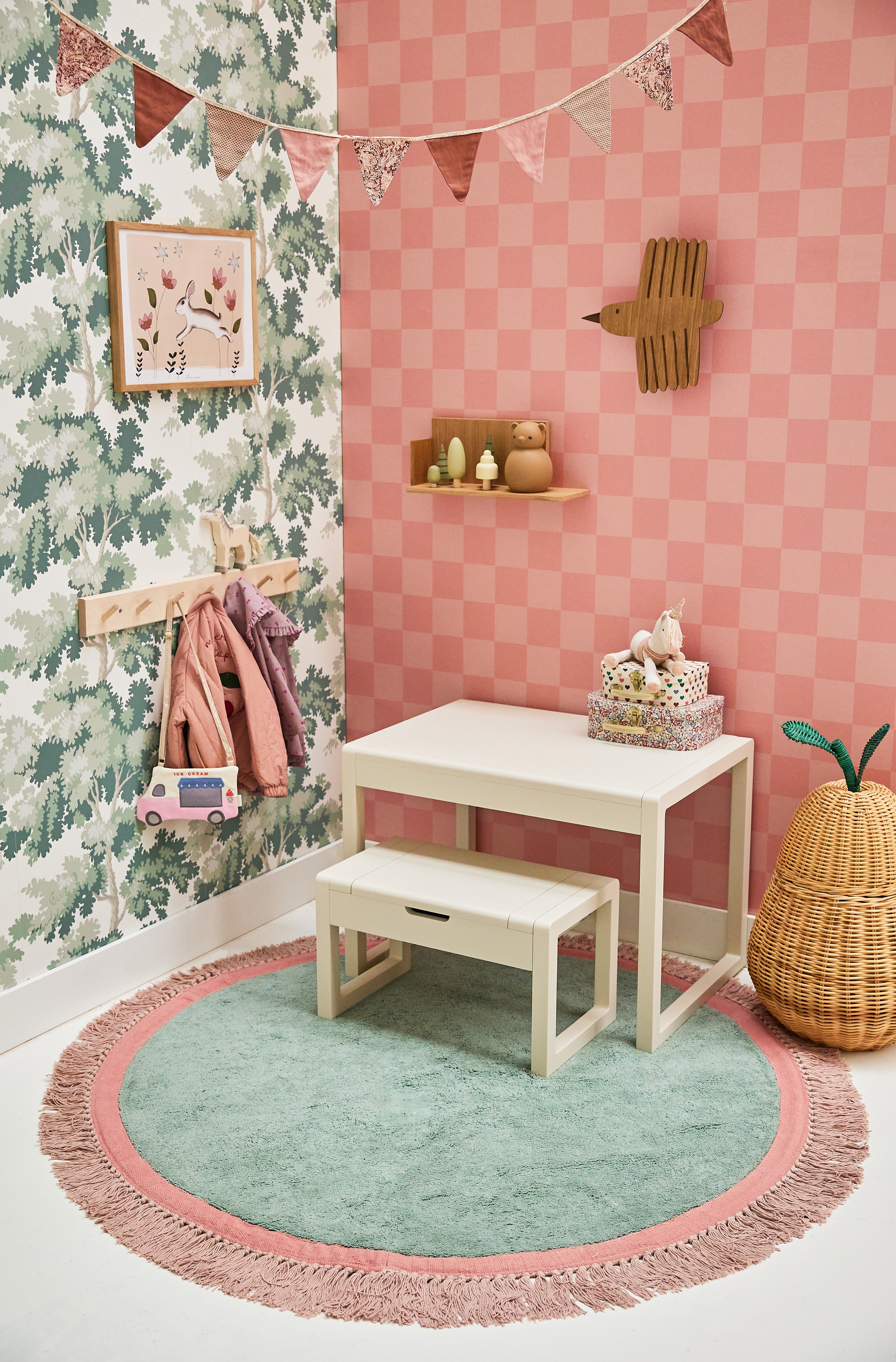 Tapis Petit Rap Bubblegum - Ø130cm - vert