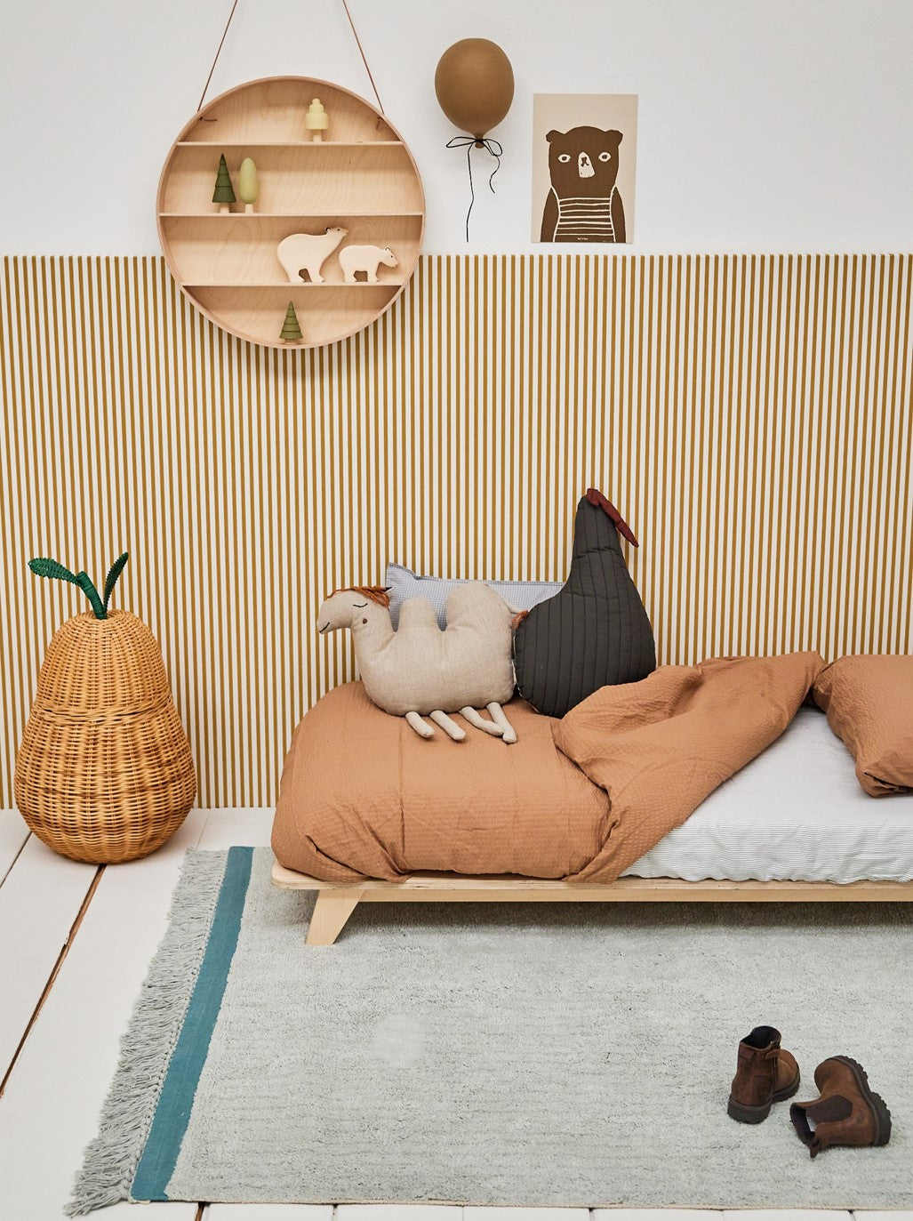 Tapis Petit Raging Elephant - Ø130cm - beige