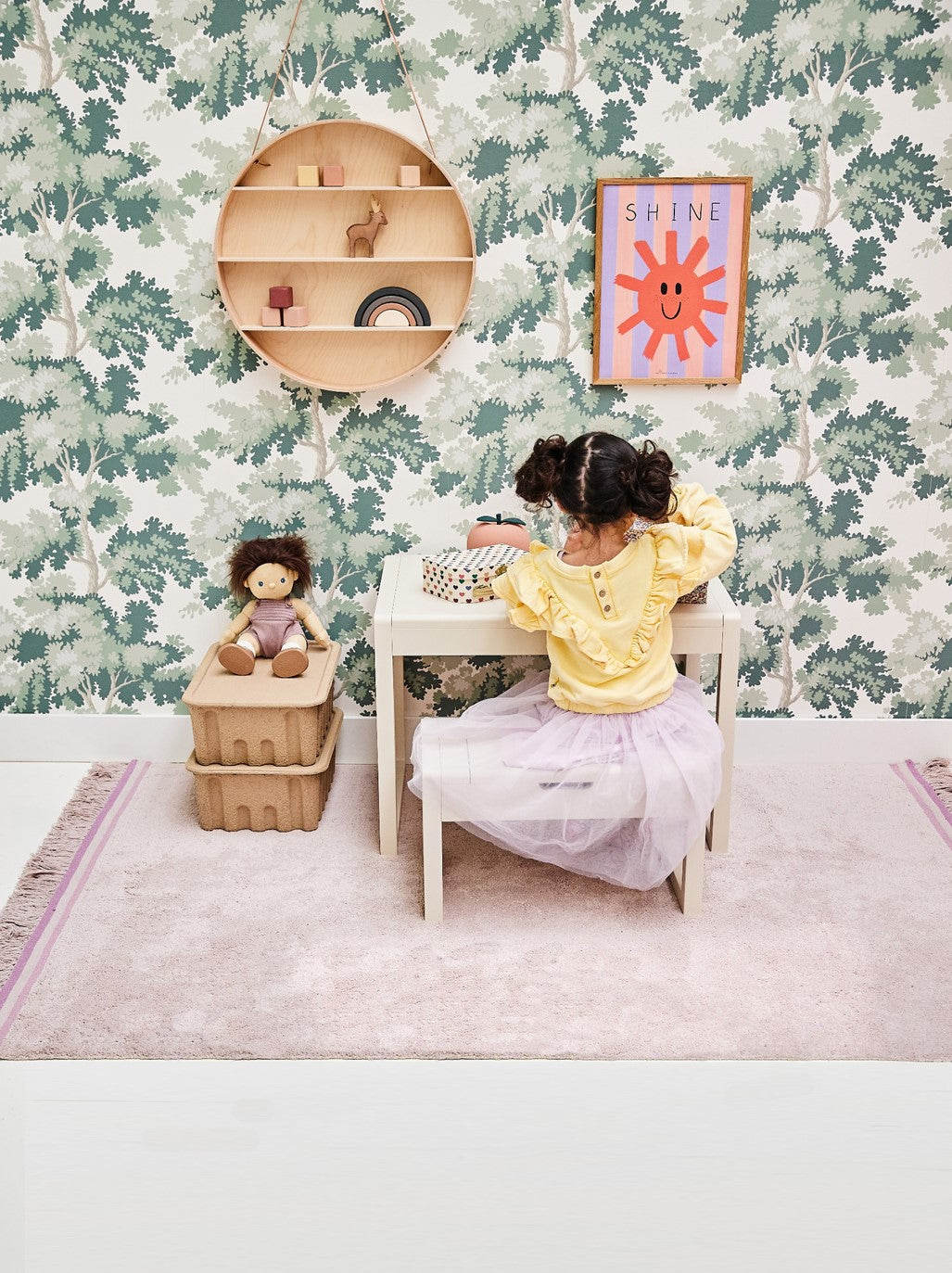 Tapis Petit Raging Elephant - Ø130cm - beige