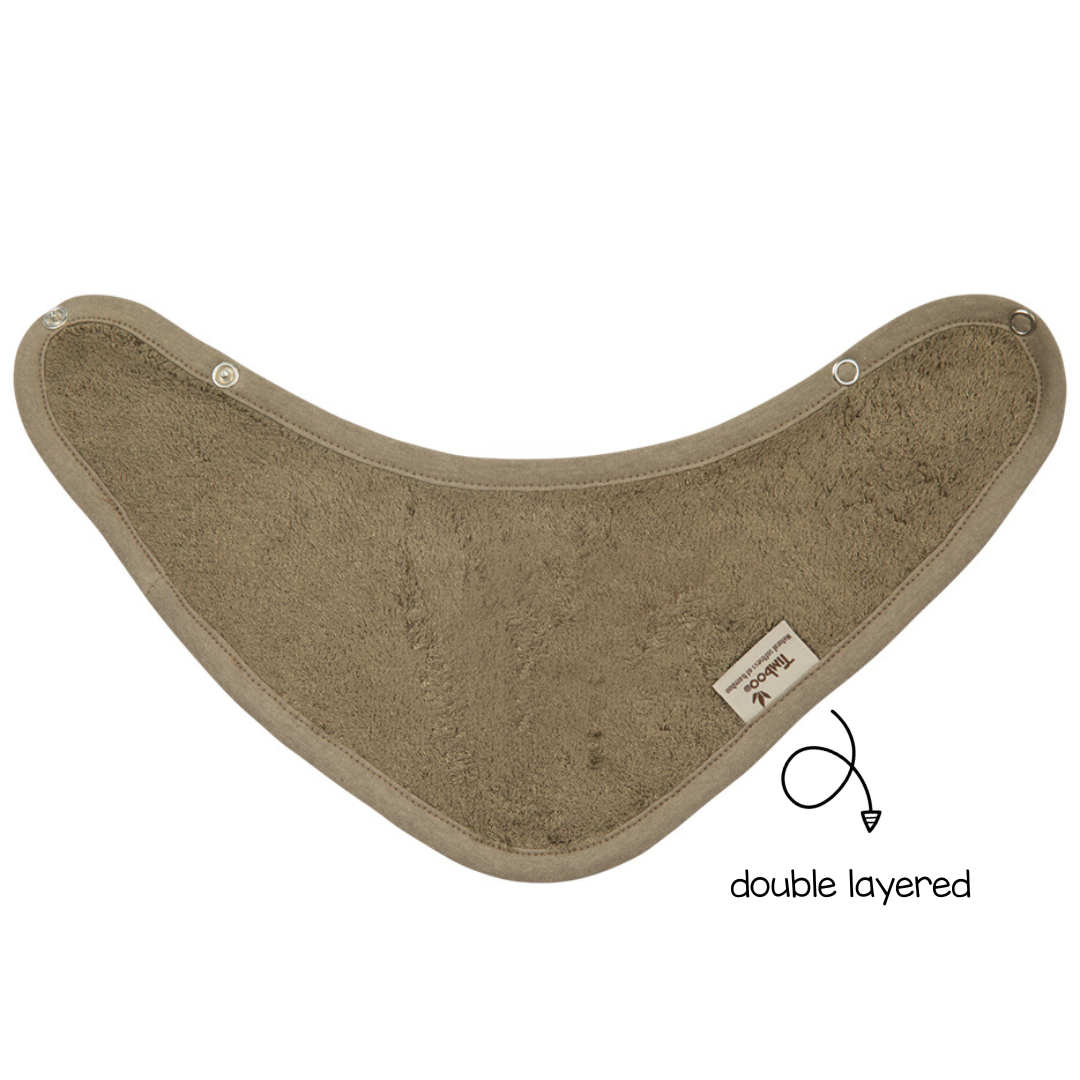 Timboo Bandana bibs 36x20cm - Extra soft - Jungle Green