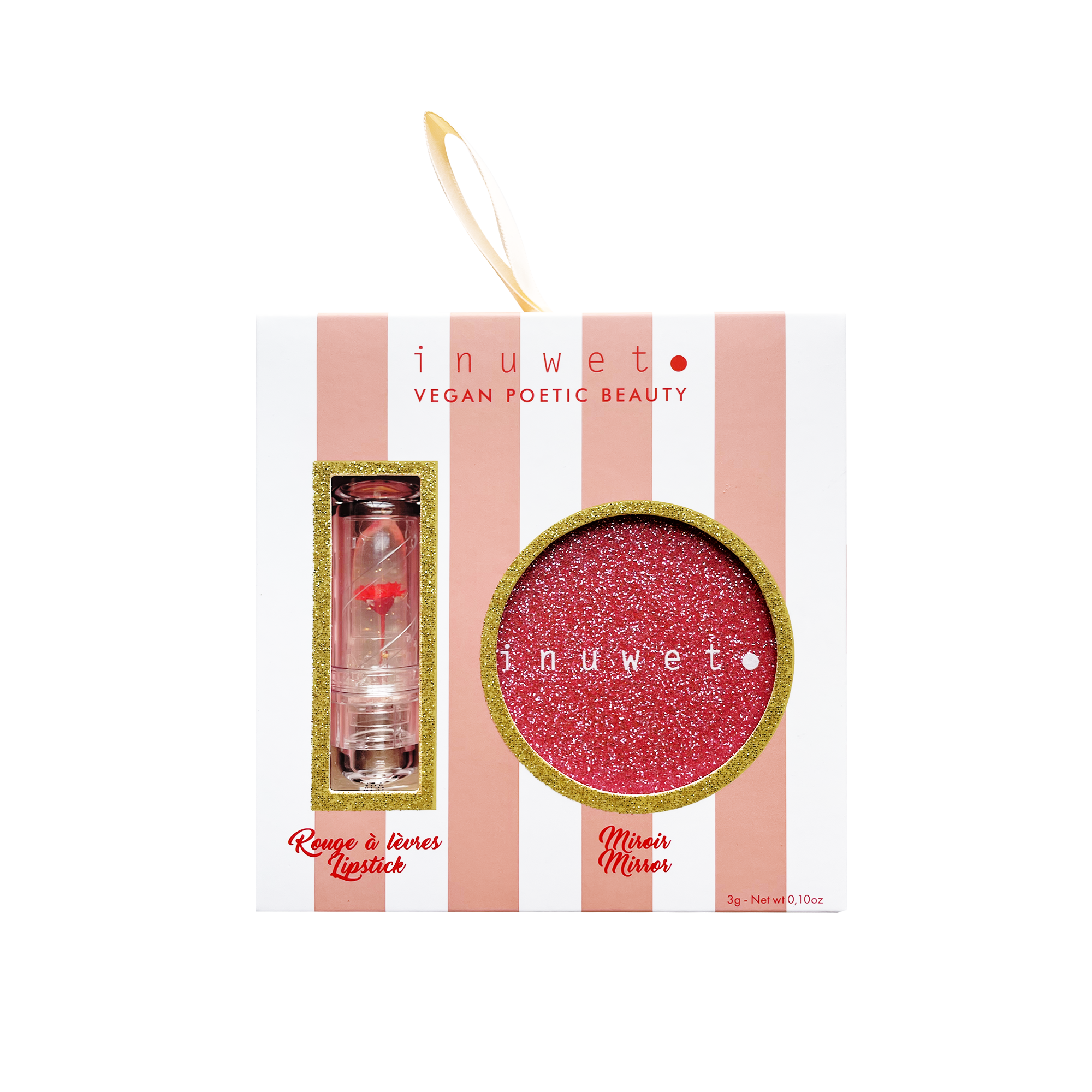 Inuwet Make-up Box Hydraterende Lippenbalsem en Spiegeltje - Geschikt vanaf 3 jaar