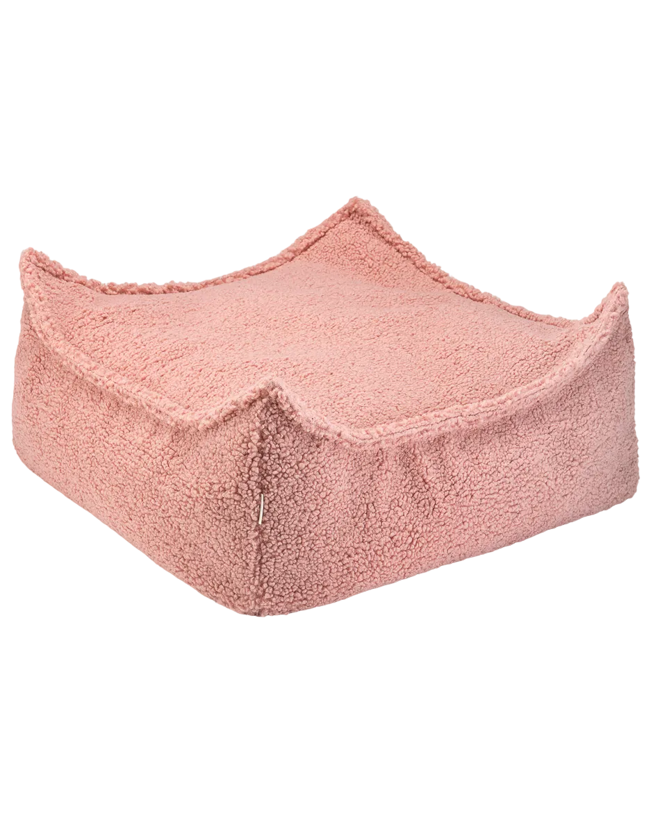 Wigiwama Teddy Square Ottoman / Poef - 80x70x50cm - Guava Pink