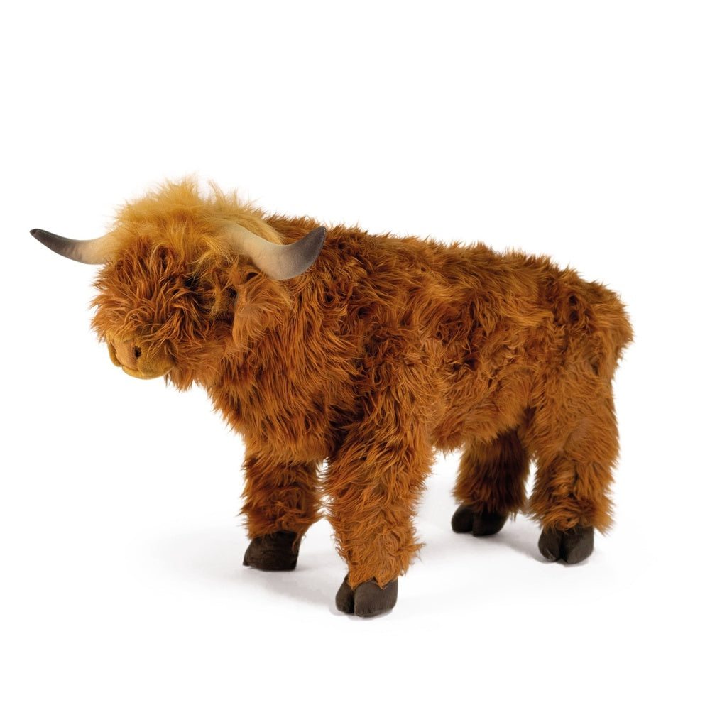 Wild & Soft Plüsch stehende Hochlandkuh – 56 cm – Braun
