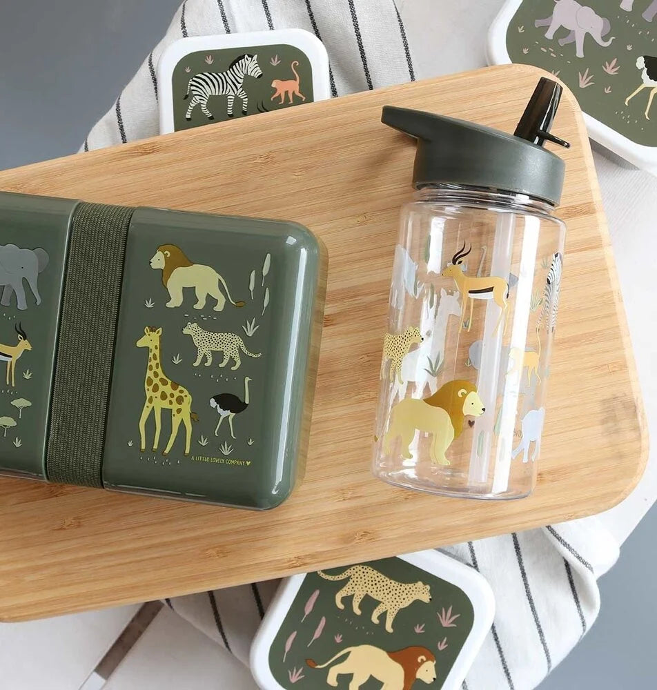 A Little Lovely Company Back to school - Lunchbox - Savanne