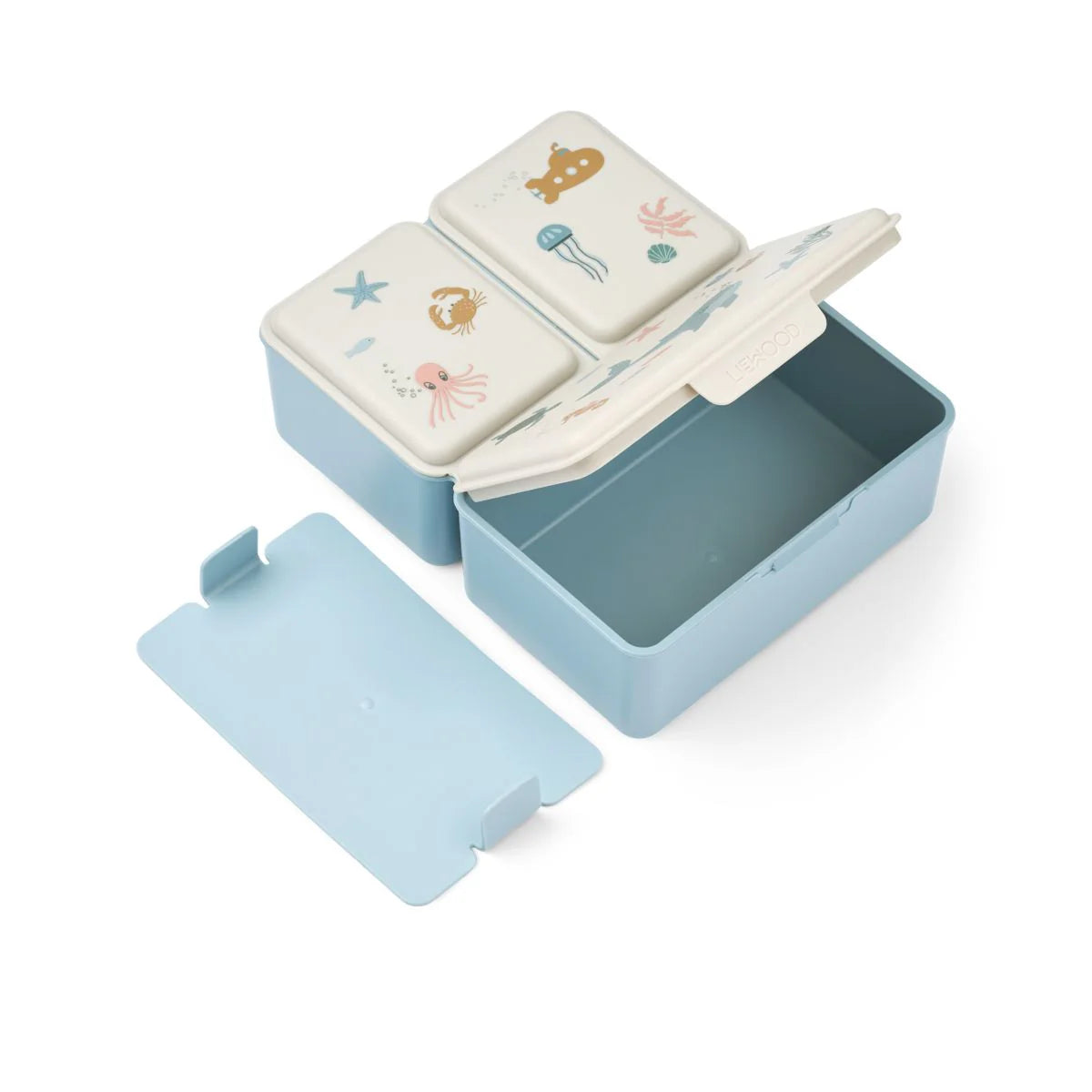 Liewood Driss Lunchbox - 16x20x7cm - Sea Creature/Sandy
