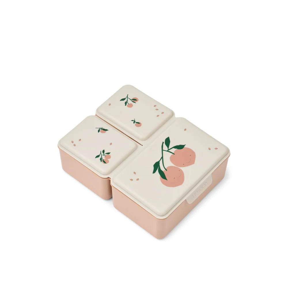 Bundel Liewood Back to School set - Lunchbox + Drinkfles - Peach/Sea Shell
