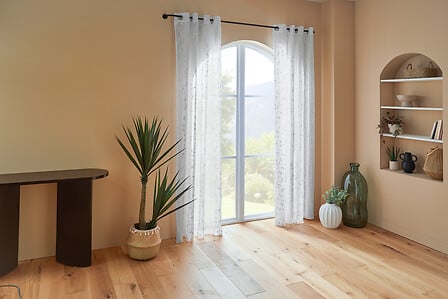Rideau isolant Taupe Atmosphera 140 x 260 cm - habillage de fenêtre - rideaux prêts à l'emploi avec crochets et anneaux