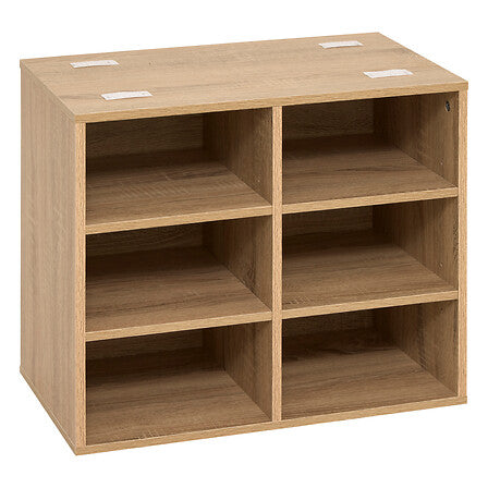 5Five Schoenenbank met kussen - 6 paar - 52x30x49cm - Bruin