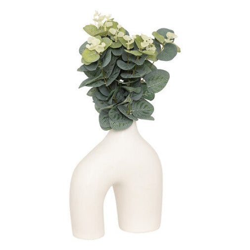Atmosphère plante artificielle plante suspendue avec pot - 16x16x31cm - noir / vert