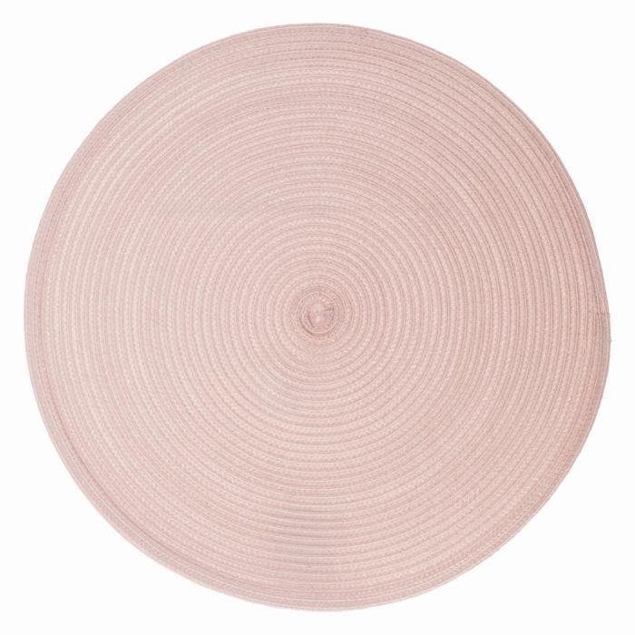 Secret de Gourmet onderlegger Set van 4 - Roze - Gevlochten - Tafelonderlegger - Placemat