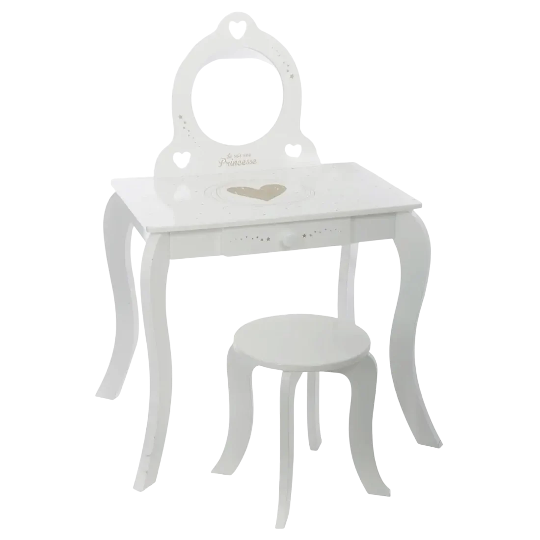 Coiffeuse Jasmine Atmosphera Kids - Blanc - Je suis une princesse