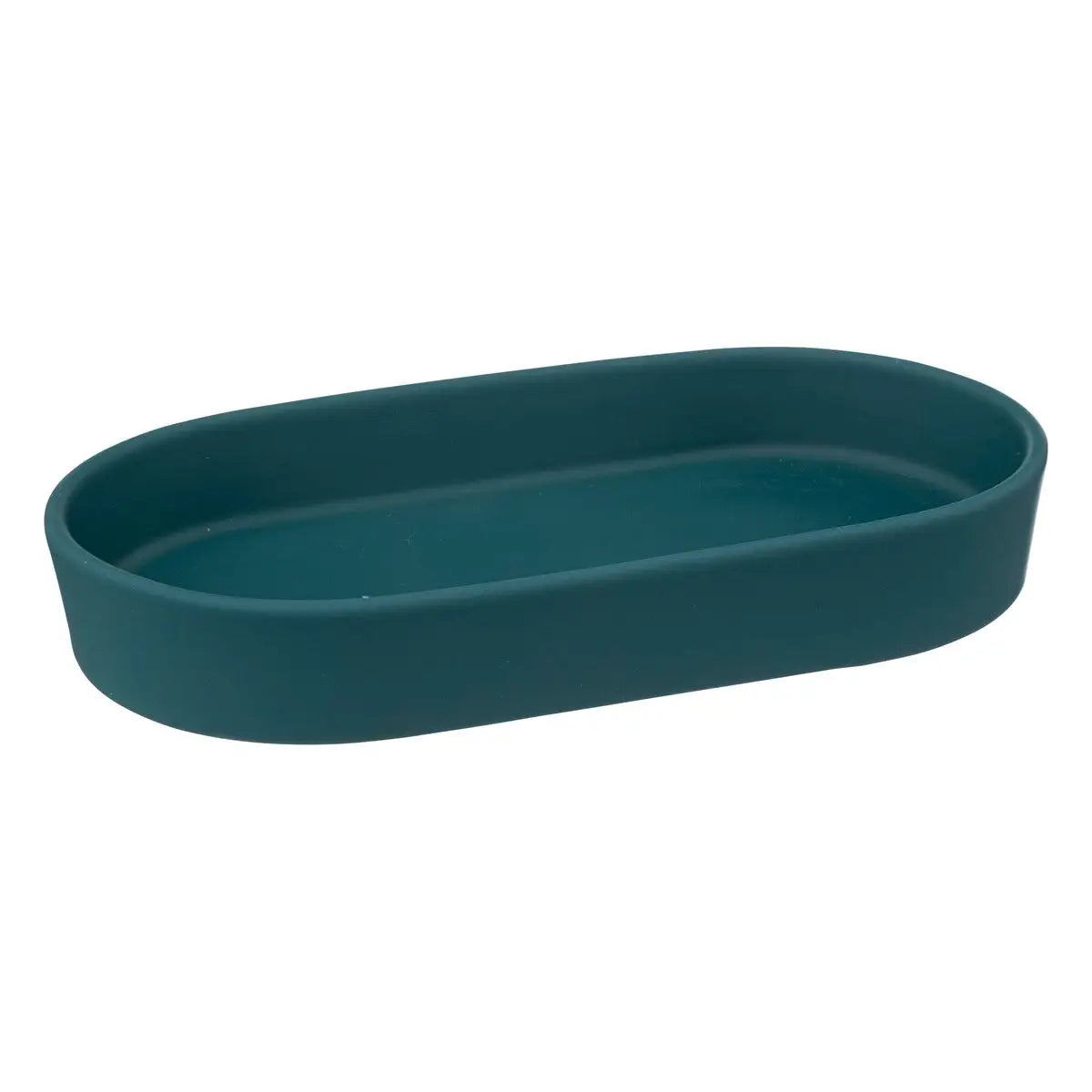 5Five Badkamerset Cocoon - Zeeppomp / Beker / Schaaltje - Petrol Blauw