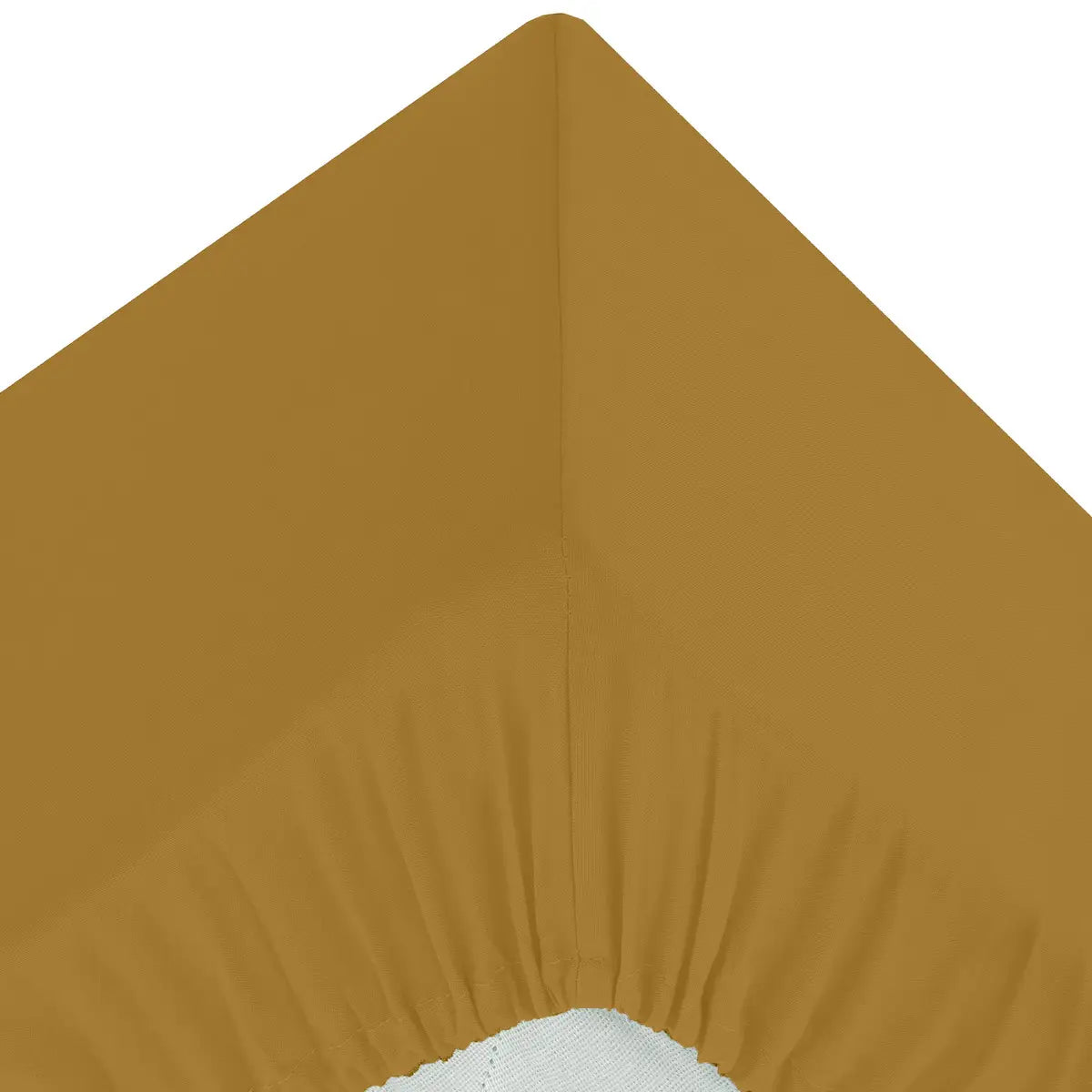 Atmosphera Drap housse Percal coton 160x200cm - Doré