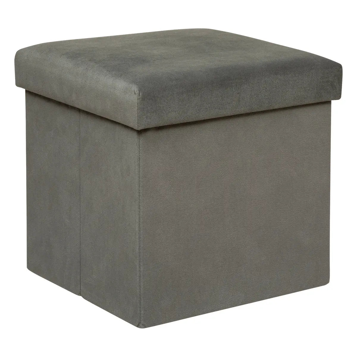 Atmosphera Pouf - Foldable - Gray - 38x38cm