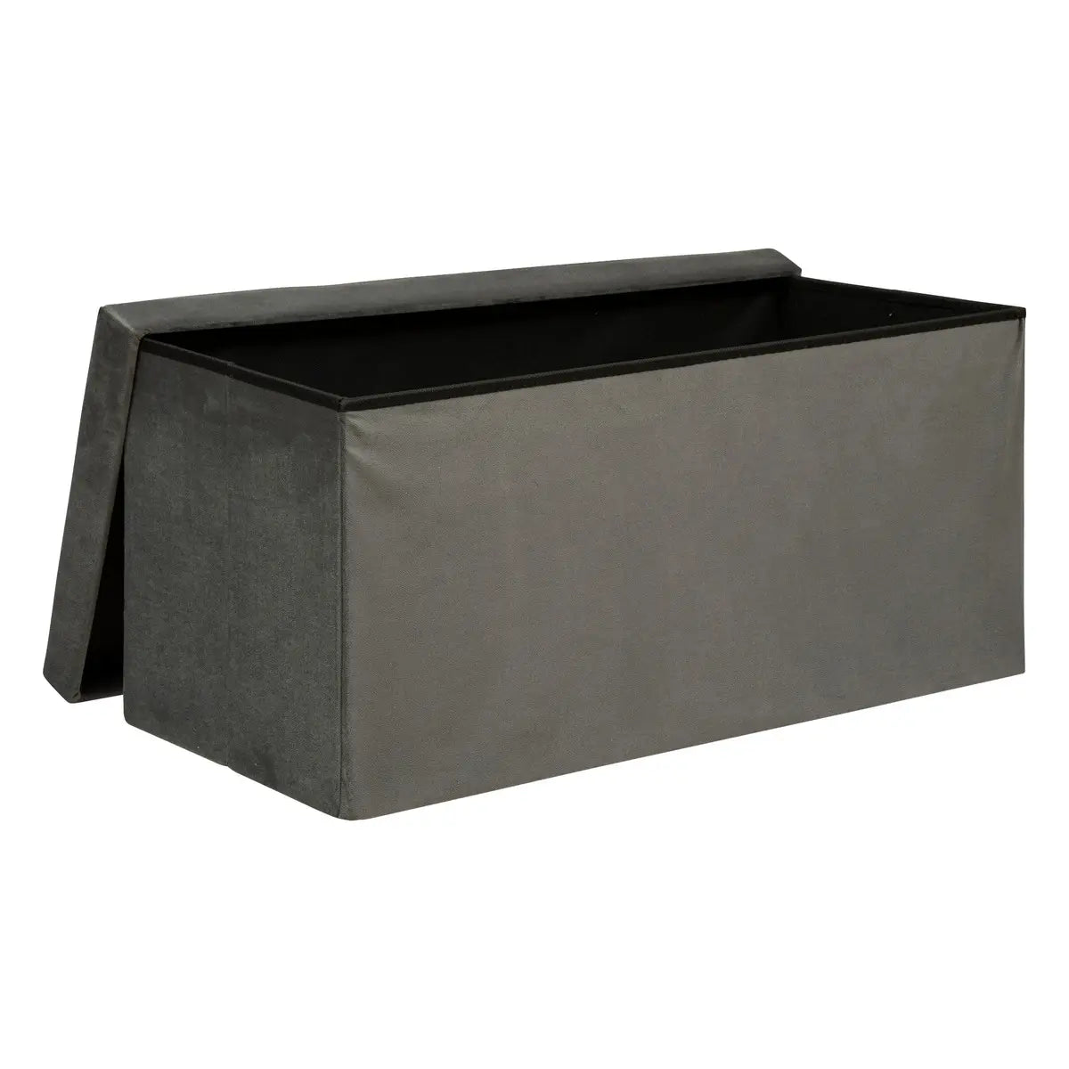 Atmosphera Pouf - Foldable - Gray - 76x38cm