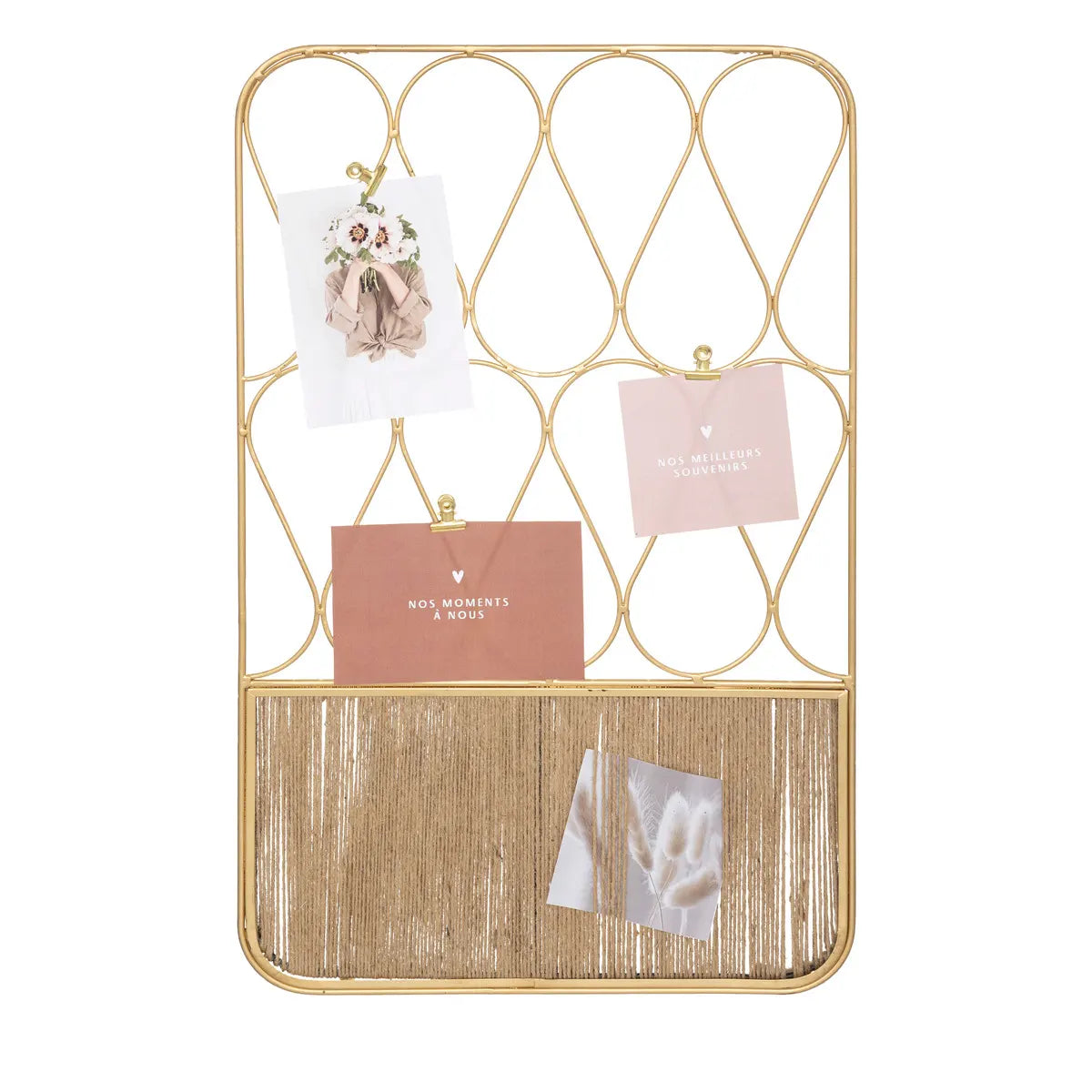 Atmosphera Nais wall rack photo holder - 62 x 95 cm - 12 clips