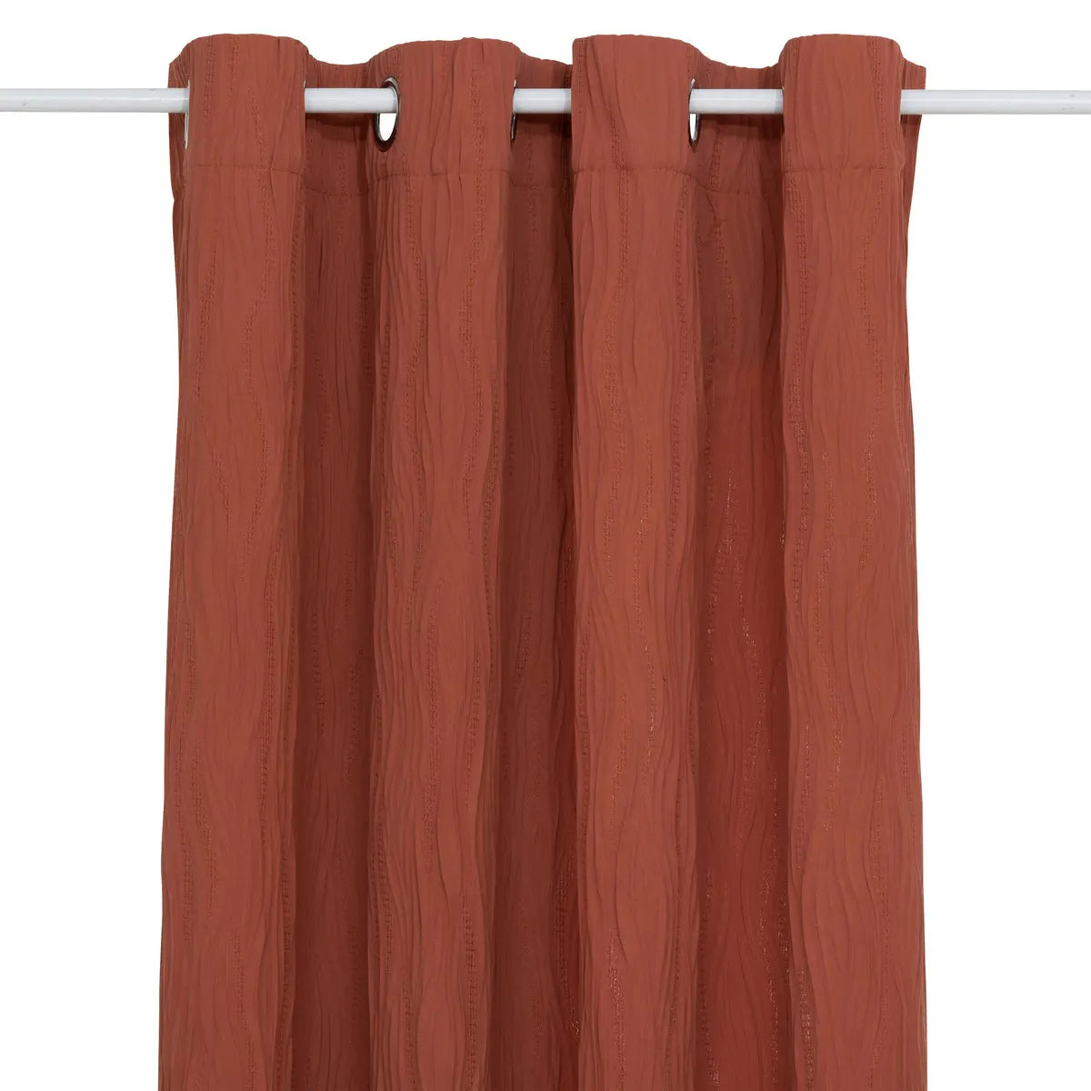 Atmosphera Insulating Taupe curtain with 140 x 260 cm - curtain window coverings - ready-made curtains with hooks and rings
