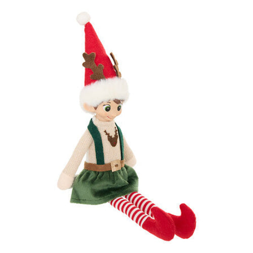 Férérics et bottes de Santa Claus de Noël de HARS - 24x22x55cm - rouge