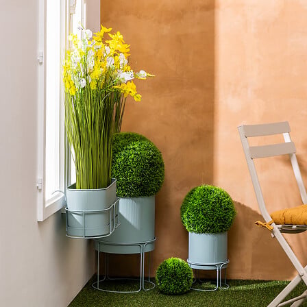Atmosphera Aze Planter Bloembak - Hangend - 47x18x21cm - Celadongroen