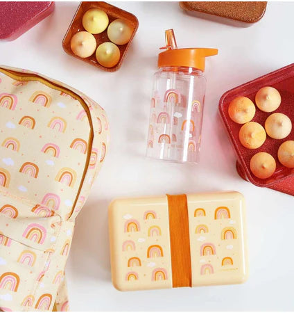 Eine kleine schöne Firma Back to School Set - Trinkflasche XL Edelstahl/Bentobox - Freude