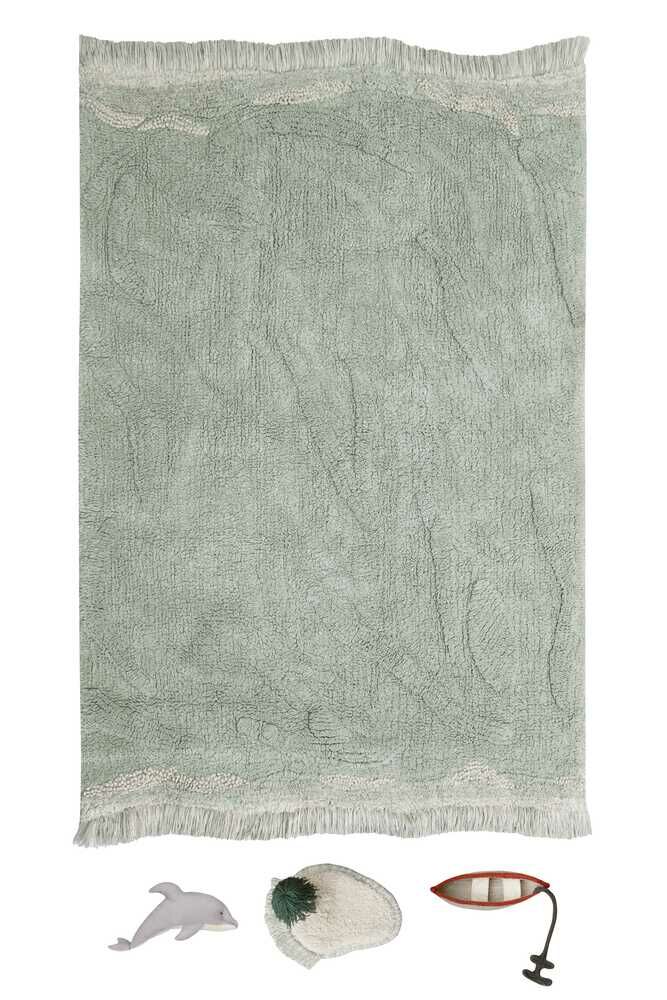 Lorena Canals Wasbaar katoen vloerkleed - waves - 90x130cm