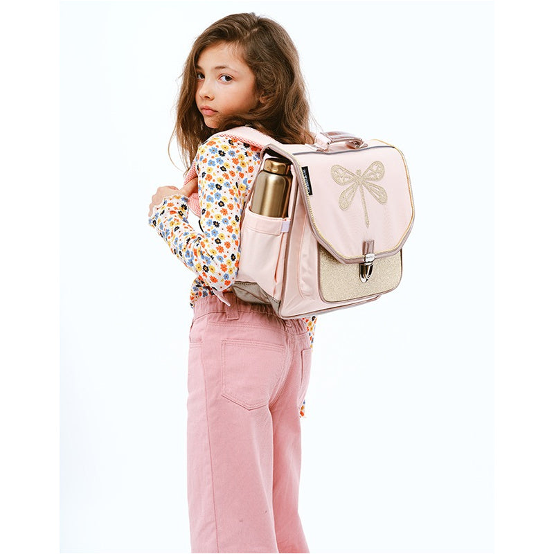 Caramel &amp; Cie Bookbag/Schoolbag Dragonfly - Pink