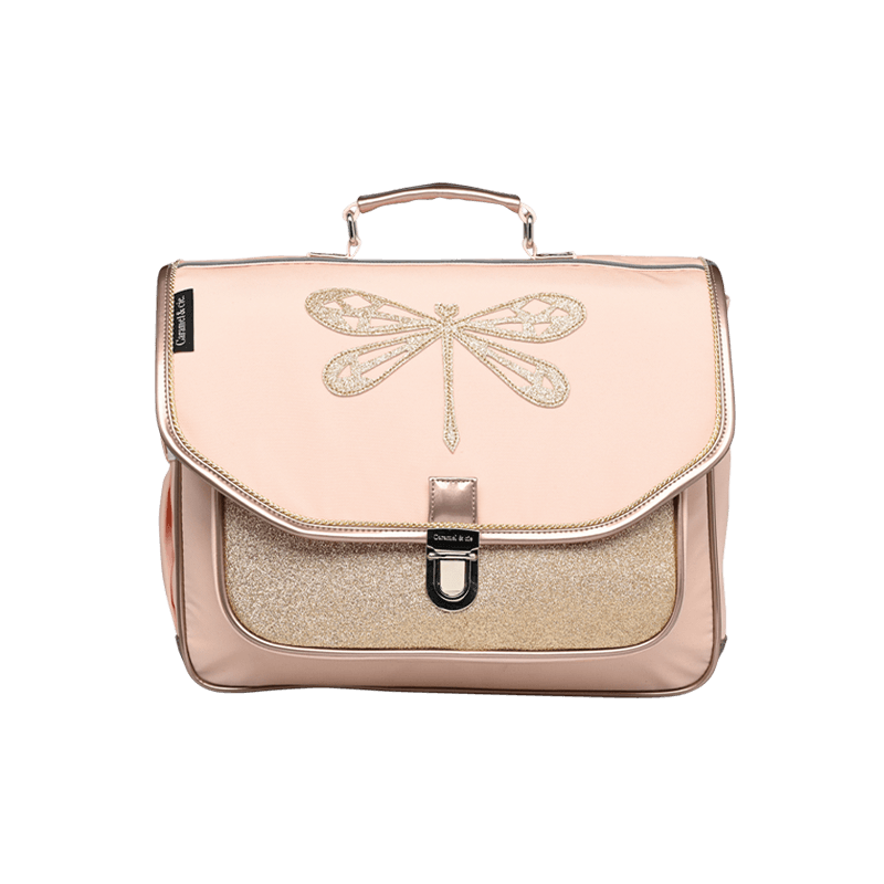 Caramel &amp; Cie Bookbag/Schoolbag Dragonfly - Pink