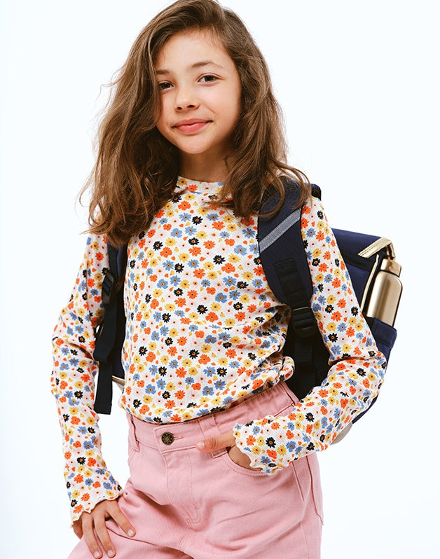 Caramel &amp; Cie Bookbag/Schoolbag Butterfly - Blue